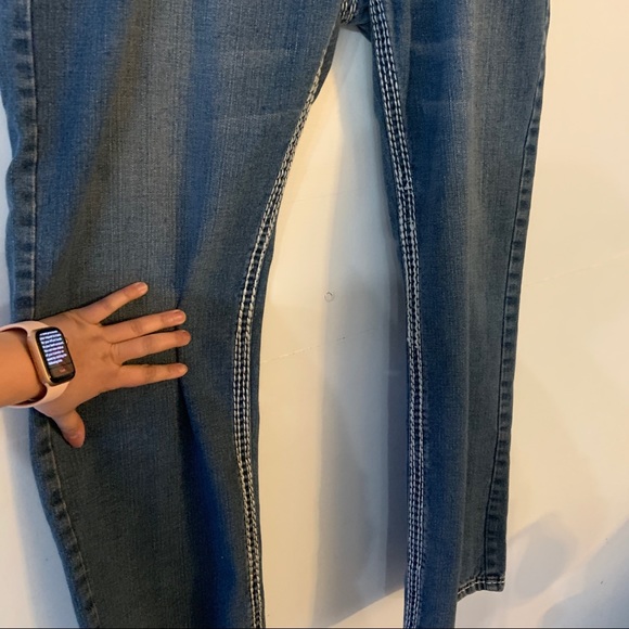 [SOLD] True Religion Mens Joey Blue Denim Super T Bootcut Jeans - Picture 8 of 14